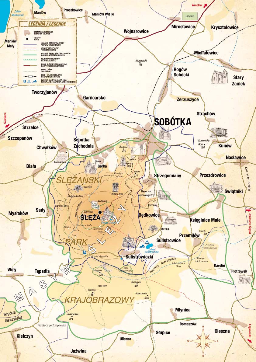 Mapa gminy Sobótka