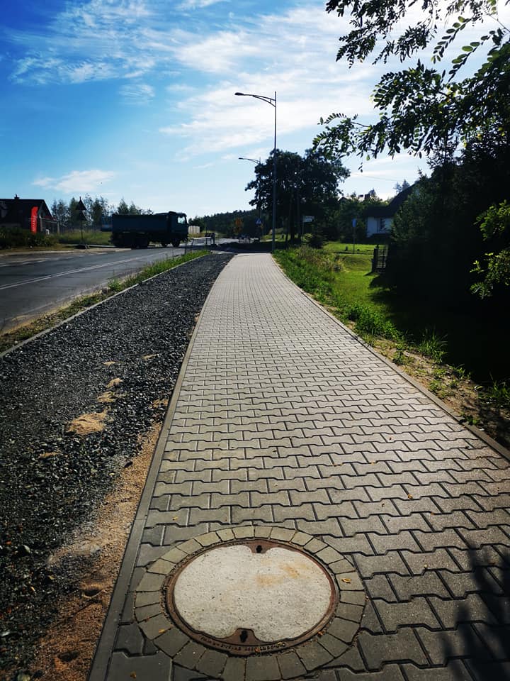 Postęp prac wzdłuż ulicy Świdnickiej - Sobótka Górka